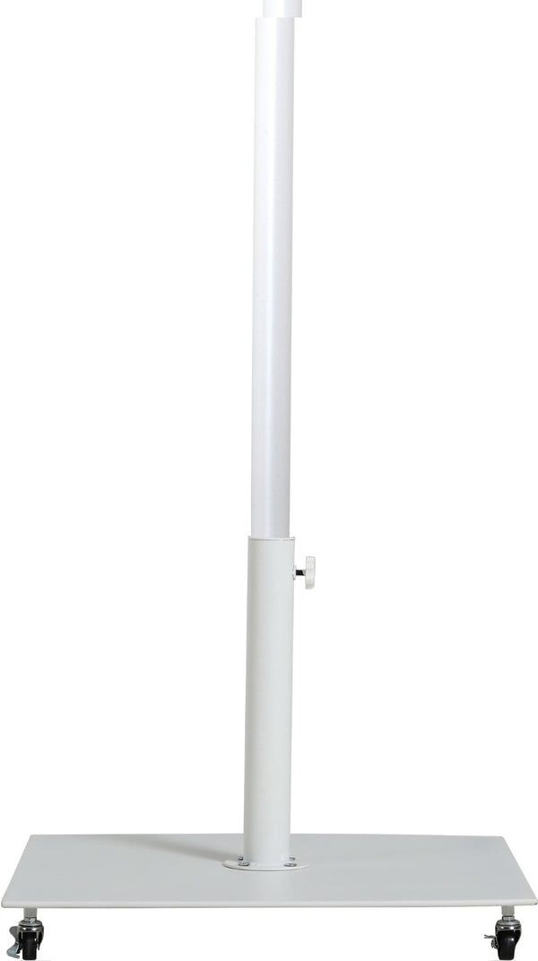Meridian Furniture Fiji Beige Polyester Patio Umbrella with Aluminum Pole and Wheeled Portable Base 55015Beige-AW