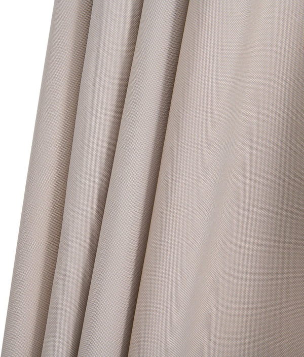 Meridian Furniture Fiji Outdoor Patio Umbrella with Uv Resistant Polyester Canopy and Teak Aluminum Pole Shade Beige 55015 55015Beige-U