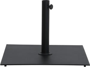 Meridian Furniture Fiji Outdoor Patio Umbrella with Weighted Base Fade Resistant Polyester Canopy 55015Black-AB