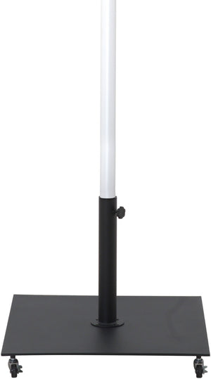 Meridian Furniture Fiji Outdoor Patio Umbrella with Base Set Uv Resistant Polyester Navy Canopy 55015Navy-AB