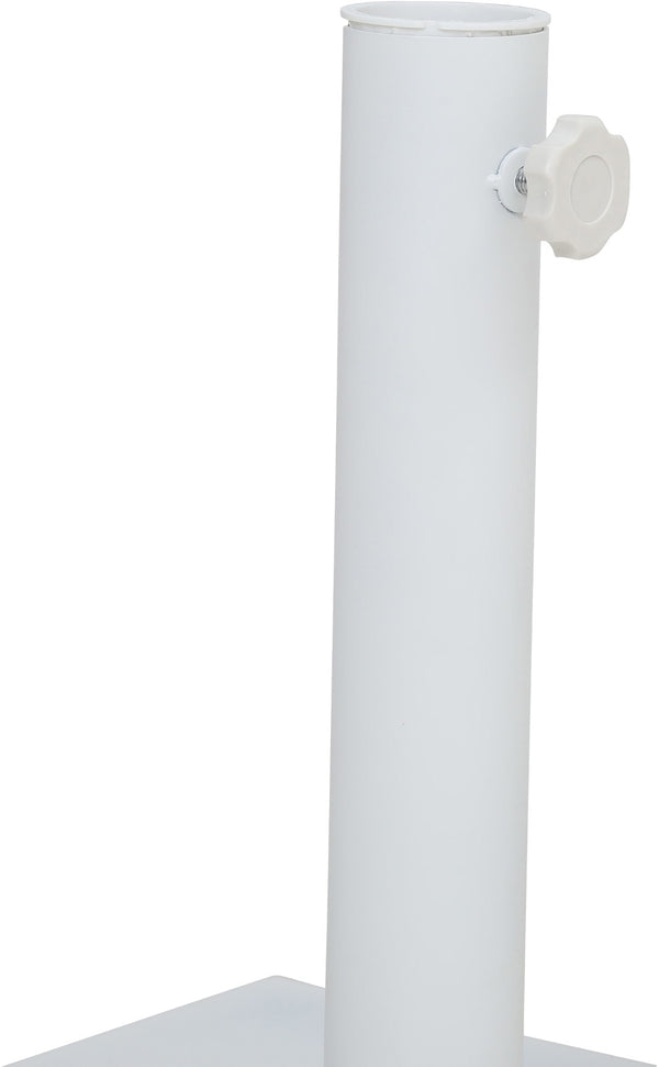 Meridian Furniture Fiji Outdoor Patio Umbrella Set with Wheeled Base Navy Polyester Uv Canopy 55015Navy-AW