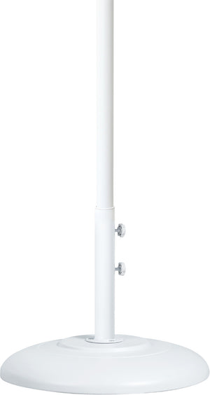 Meridian Furniture Fiji Outdoor Patio Umbrella with Base Navy Polyester Canopy Aluminum Pole Set 55015Navy-BW