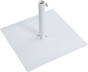 Meridian Furniture Fiji Freestanding Outdoor Patio Umbrella with Weighted Base and Weather Resistant Canopy 55015White-AW