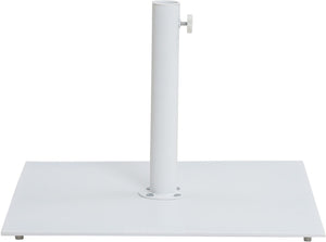 Meridian Furniture Fiji Freestanding Outdoor Patio Umbrella with Weighted Base and Weather Resistant Canopy 55015White-AW