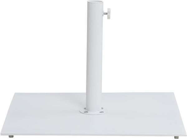 Meridian Furniture Fiji Freestanding Outdoor Patio Umbrella with Weighted Base and Weather Resistant Canopy 55015White-AW