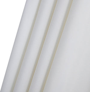 Meridian Furniture Fiji Outdoor Patio Umbrella with Uv Resistant Polyester Canopy and Teak Aluminum Pole Shade White 55015 55015White-U