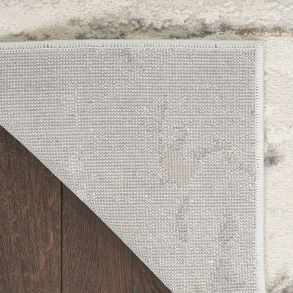 Homeroots 5' X 7' Ivory Gray And Brown Abstract Non Skid Area Rug  Polypropylene,Polyester 550169