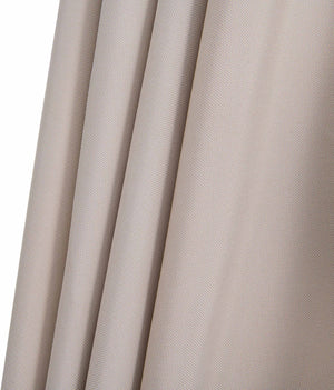 Meridian Furniture Fiji Outdoor Patio Umbrella with Teak Rolling Base Uv Resistant Aluminum Pole 55016Beige-AT