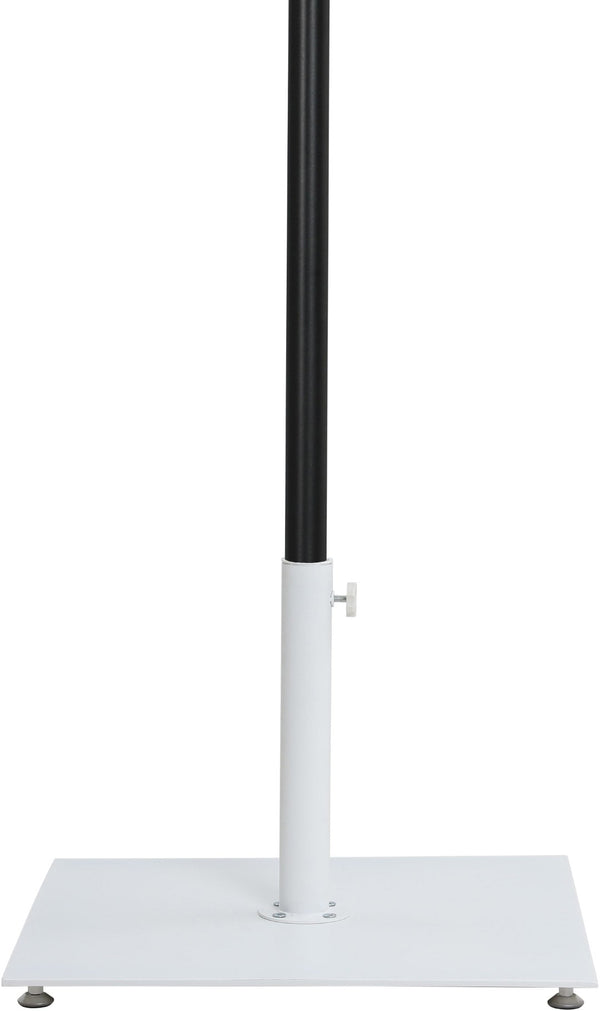 Meridian Furniture Fiji Outdoor Patio Umbrella with Rolling Base Uv Resistant Aluminum Pole Beige Canopy 55016Beige-AW