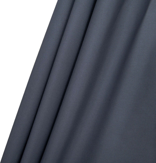 Meridian Furniture Fiji Outdoor Patio Umbrella with Caster Base Uv Resistant Polyester Canopy for Decks 55016Grey-AW