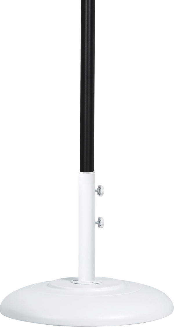 Meridian Furniture Fiji Outdoor Patio Umbrella with Base Uv Resistant Polyester Aluminum Freestanding 55016Grey-BW