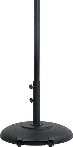 Meridian Furniture Fiji Resort Style Outdoor Umbrella with Uv Resistant Polyester Canopy and Aluminum Pole 55016White-BB