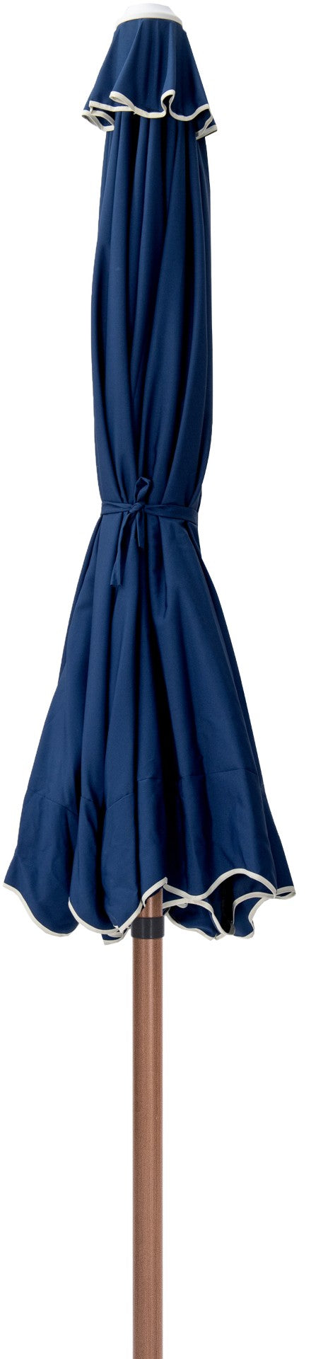 Meridian Furniture Amalfi Resort Style Outdoor Patio Umbrella Uv Resistant Polyester Canopy with Aluminum Pole Navy Style 1 55017Navy-U