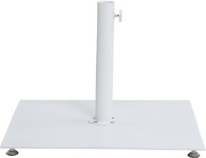 Meridian Furniture Amalfi Resort Style Patio Umbrella with Caster Base Water Resistant White Canopy 55017White-AW