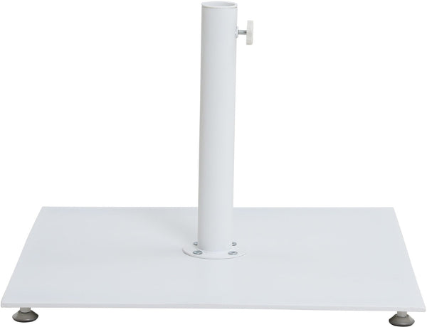 Meridian Furniture Amalfi Resort Style Patio Umbrella with Caster Base Water Resistant White Canopy 55017White-AW