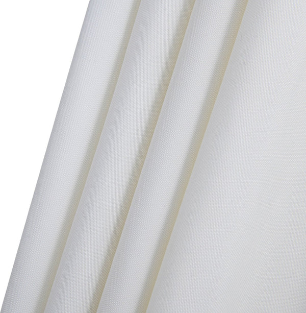 Meridian Furniture Amalfi Resort Style Patio Umbrella with Base Water Resistant Polyester Canopy 55017White-BW