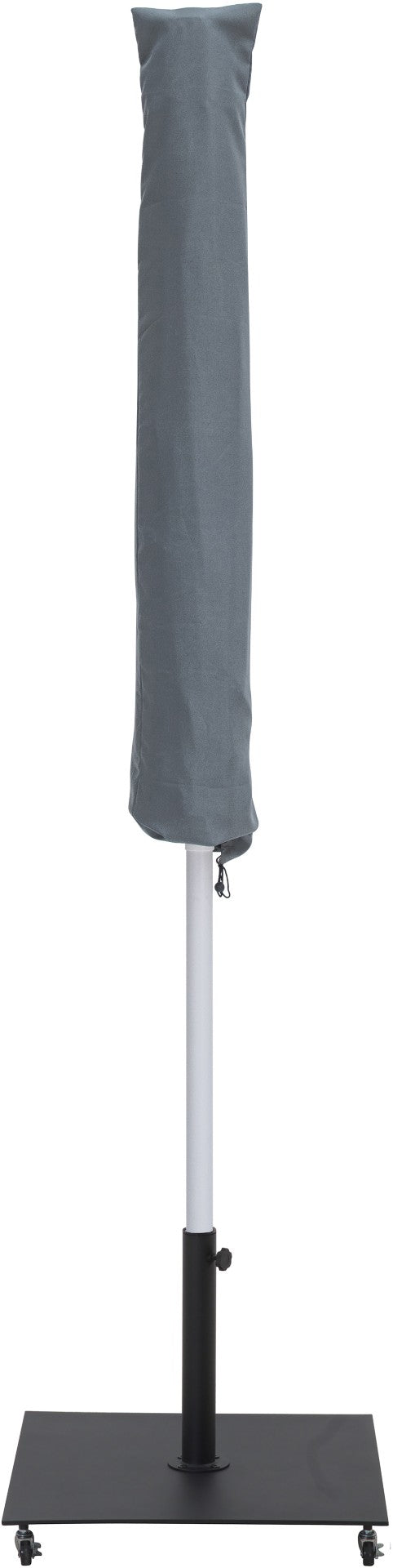 Meridian Furniture Amalfi Resort Style Patio Umbrella with Uv Resistant Polyester Fabric and Base Set 55018Beige-AB