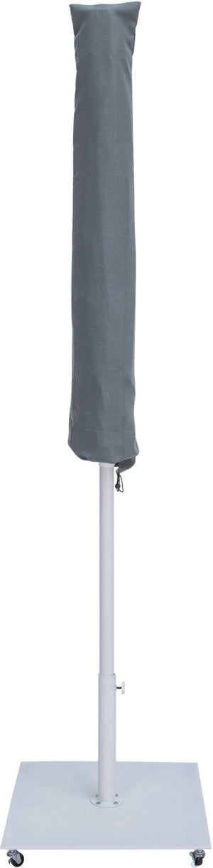 Meridian Furniture Amalfi Outdoor Patio Umbrella with Base Resort Style Weather Resistant Canopy 55018Black-AW