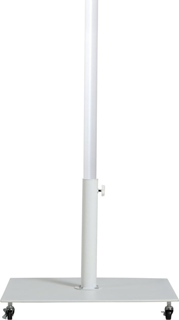 Meridian Furniture Amalfi Outdoor Patio Umbrella with Wheeled Base Water Resistant Resort Style 55018White-AW