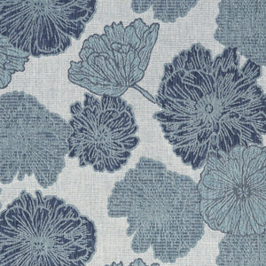 HomeRoots 6' Navy Blue & Ivory Floral Area Rug - All-Weather, Low-Maintenance Indoor & Outdoor Decor Accent 550197