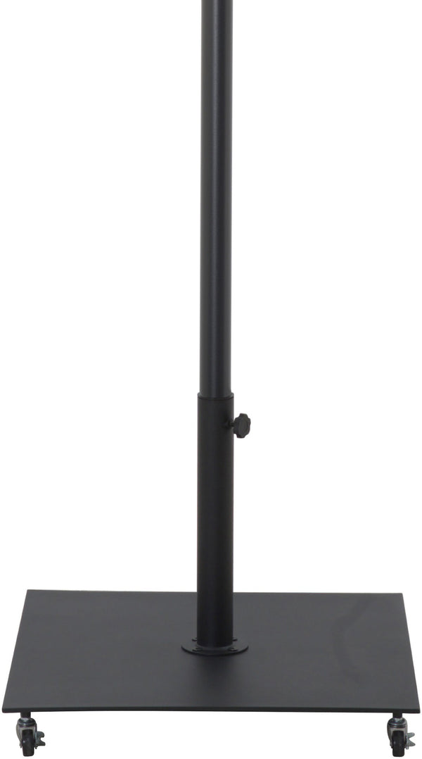 Meridian Furniture Amalfi Resort Style Outdoor Patio Umbrella with Wheeled Base and Water Resistant Canopy 55019Black-AB