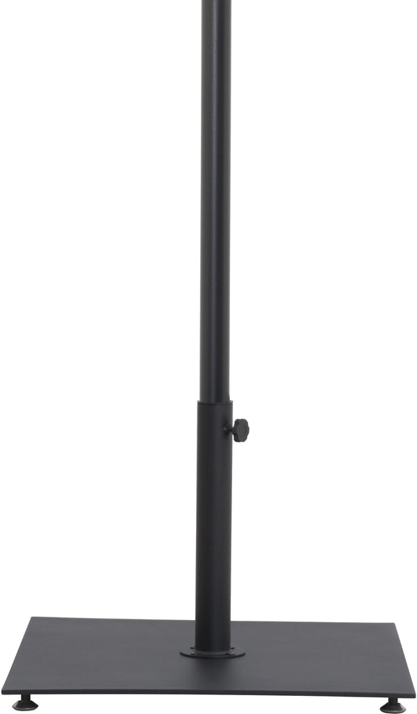Meridian Furniture Amalfi Resort Style Outdoor Patio Umbrella with Wheeled Base and Water Resistant Canopy 55019Black-AB