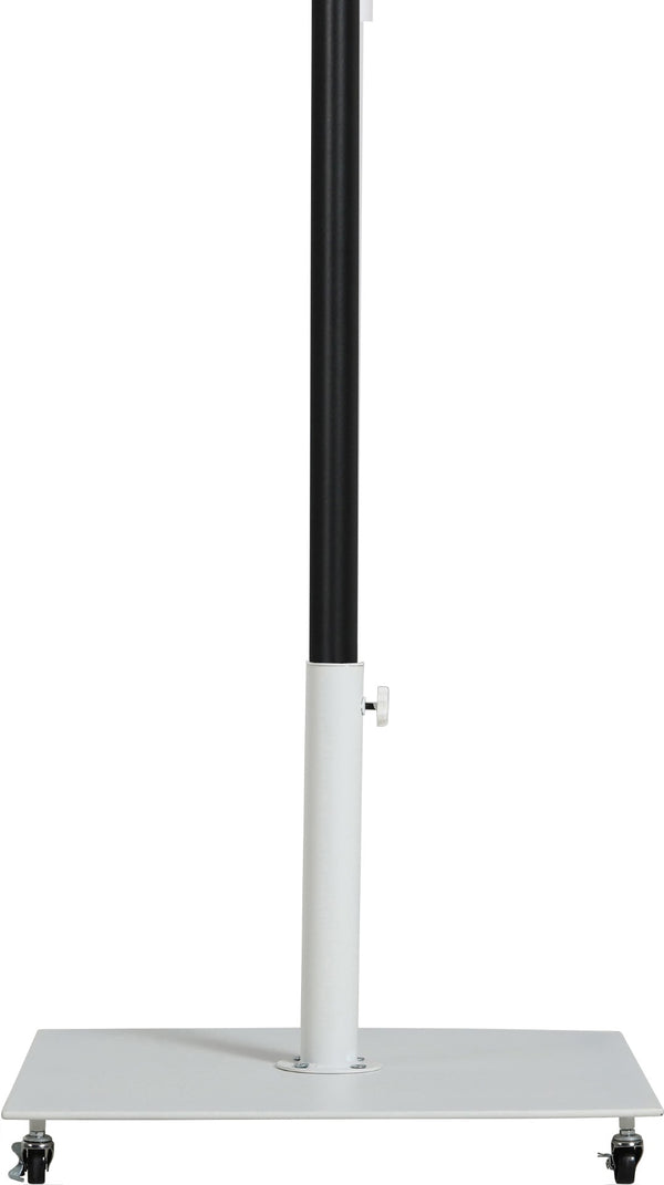 Meridian Furniture Amalfi Outdoor Patio Umbrella with Base Matte Aluminum Pole Water Resistant 55019Black-AW