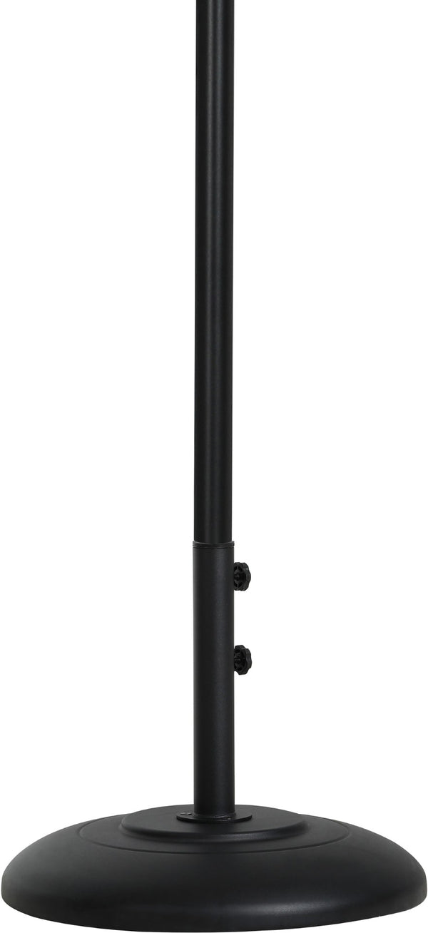 Meridian Furniture Amalfi Outdoor Patio Umbrella Set with Weather Resistant Canopy and Aluminum Base 55019Black-BB
