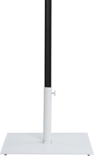 Meridian Furniture Amalfi Cantilever Patio Umbrella Set with Caster Base Polyester Canopy Outdoor 55019White-AW