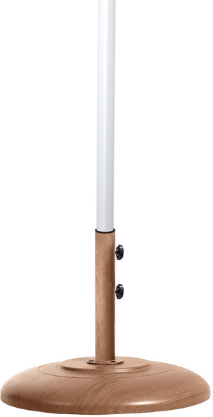 Meridian Furniture Amalfi Resort Style Outdoor Patio Umbrella with Teak Base and Uv Resistant Canopy 55019White-BT