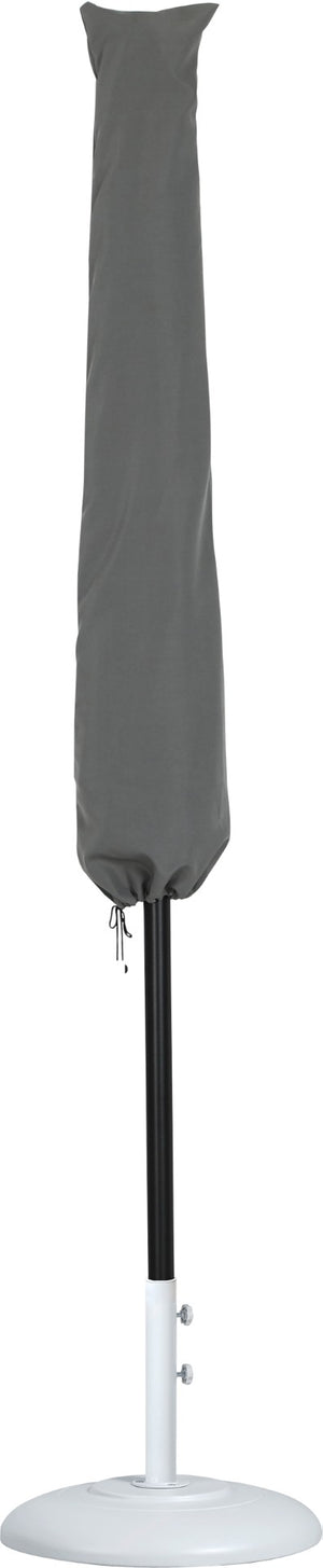 Meridian Furniture Amalfi Resort Style Outdoor Patio Umbrella with Aluminum Pole and Base Included 55019White-BW