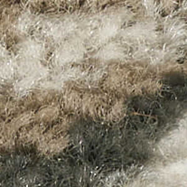 HomeRoots 5' Cream and Gray Abstract Area Rug - Contemporary Non-Skid, Stain-Resistant, Easy-Care Design 5' X 7' 550220