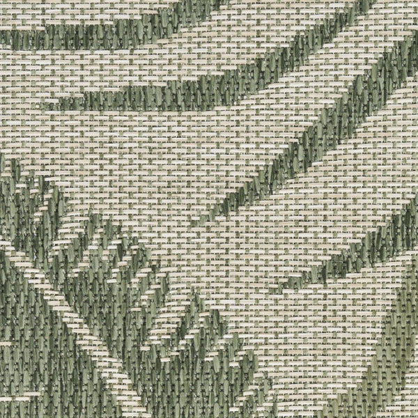 HomeRoots 8' X 10' Tropical Elegance Indoor Outdoor Area Rug - Durable, Stylish, Easy to Clean for Any Space 550225