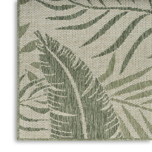 HomeRoots 8' X 10' Tropical Elegance Indoor Outdoor Area Rug - Durable, Stylish, Easy to Clean for Any Space 550225