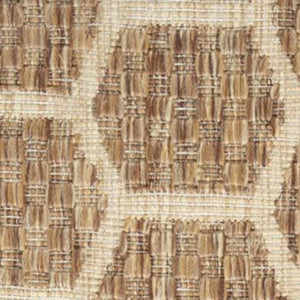 HomeRoots 5' Abstract Beige, Ivory, and Gray Non-Skid Area Rug - Modern, Stain-Resistant Design for Homes 5' X 7' 550304
