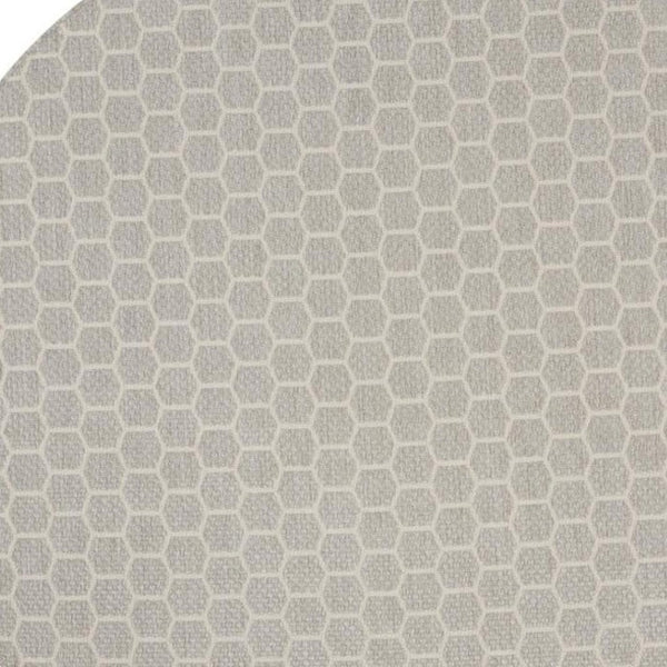 HomeRoots 5' Abstract Ivory Beige and Gray Non-Skid Area Rug - Durable, Stain-Resistant, Modern Style for Any Room 5' X 7' 550312