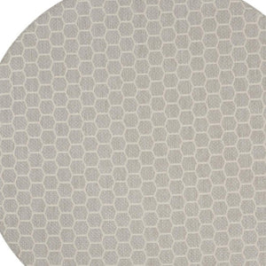 HomeRoots 5' Abstract Ivory Beige and Gray Non-Skid Area Rug - Durable, Stain-Resistant, Modern Style for Any Room 5' X 7' 550312