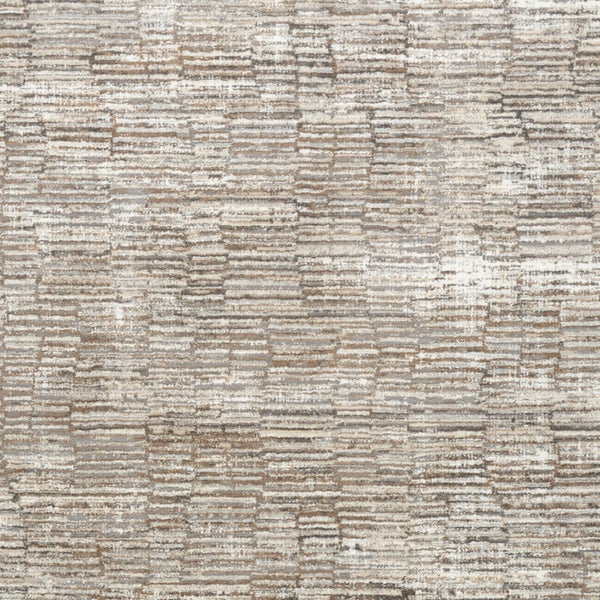 Homeroots 5' X 7' Brown And Ivory Abstract Non Skid Area Rug  Polyester 550314