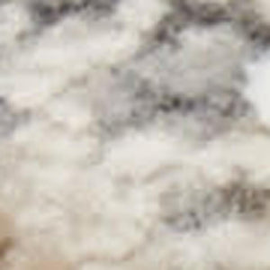 HomeRoots 5' Modern Abstract Area Rug in Ivory, Gray & Black - Durable, Stain-Resistant, Non-Skid Design 5' X 7' 550315