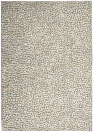 Homeroots 5' X 7' Beige And Gray Animal Print Power Loom Area Rug  Polypropylene,Polyester 550331