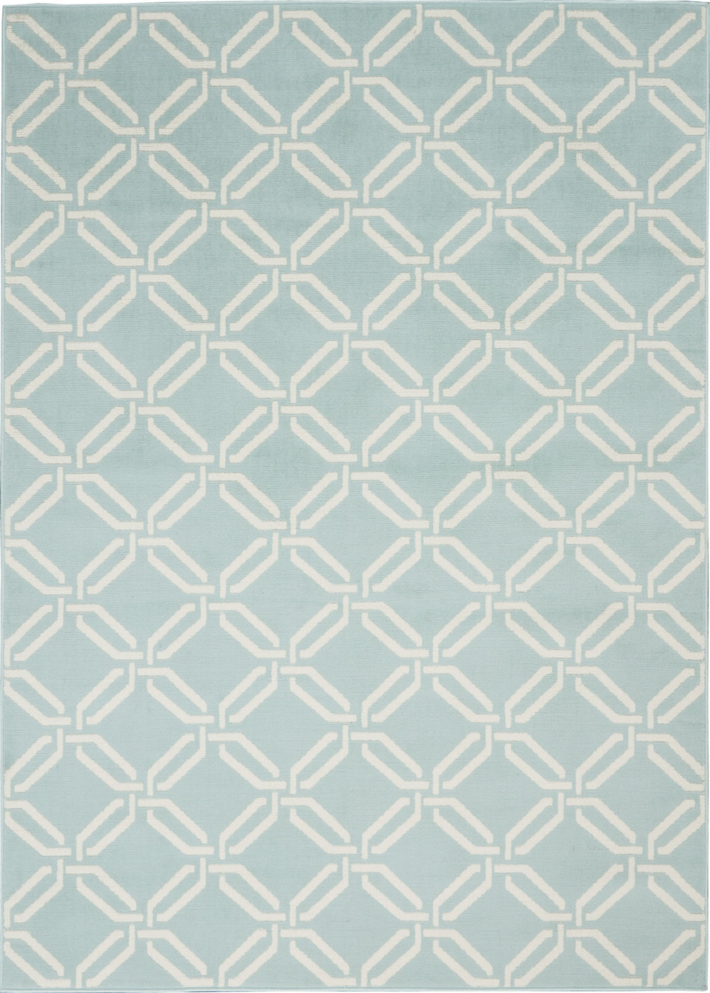 Homeroots 6' X 9' Beige And Green Trellis Non Skid Area Rug  Polypropylene 550356