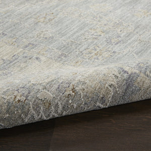 HomeRoots 4' X 6' Beige and Blue Floral Area Rug – Timeless Power Loom Design for Comfort and Style in Any Room 550381