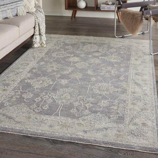 HomeRoots 4' Elegant Pink and Ivory Floral Power Loom Area Rug for Timeless Charm in Any Room Decor 4' X 6' 550416