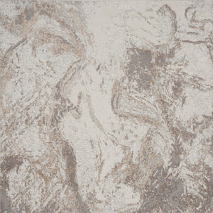 Homeroots 8' X 10' Ivory And Gray Abstract Non Skid Area Rug  Polypropylene,Polyester 550457