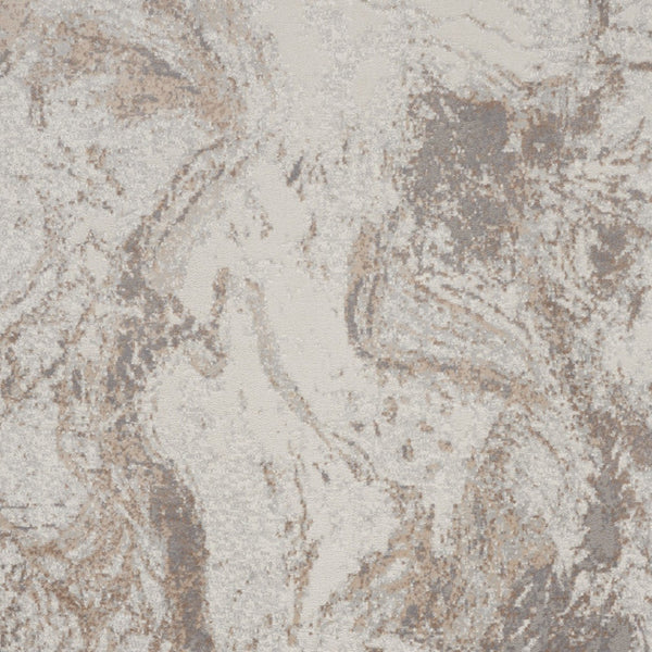 Homeroots 8' X 10' Ivory And Gray Abstract Non Skid Area Rug  Polypropylene,Polyester 550457