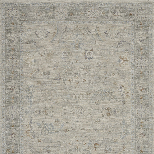 Homeroots 4' X 6' Gray And Dark Gray Floral Power Loom Area Rug  Polypropylene,Polyester 550482