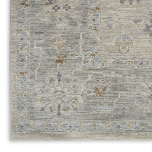 HomeRoots 4' Floral Power Loom Area Rug in Gray Tones – Stylish, Durable, and Easy Care for Any Space 4' X 6' 550482