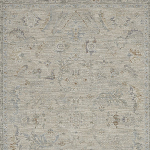 Homeroots 4' X 6' Gray And Dark Gray Floral Power Loom Area Rug  Polypropylene,Polyester 550482