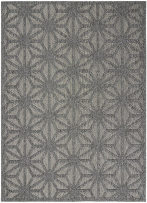 HomeRoots 6' X 9' Modern Geometric Indoor/Outdoor Area Rug - Durable, Stain-Resistant, and Easy to Clean! 550514