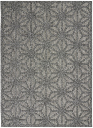 HomeRoots 6' X 9' Modern Geometric Indoor/Outdoor Area Rug - Durable, Stain-Resistant, and Easy to Clean! 550514